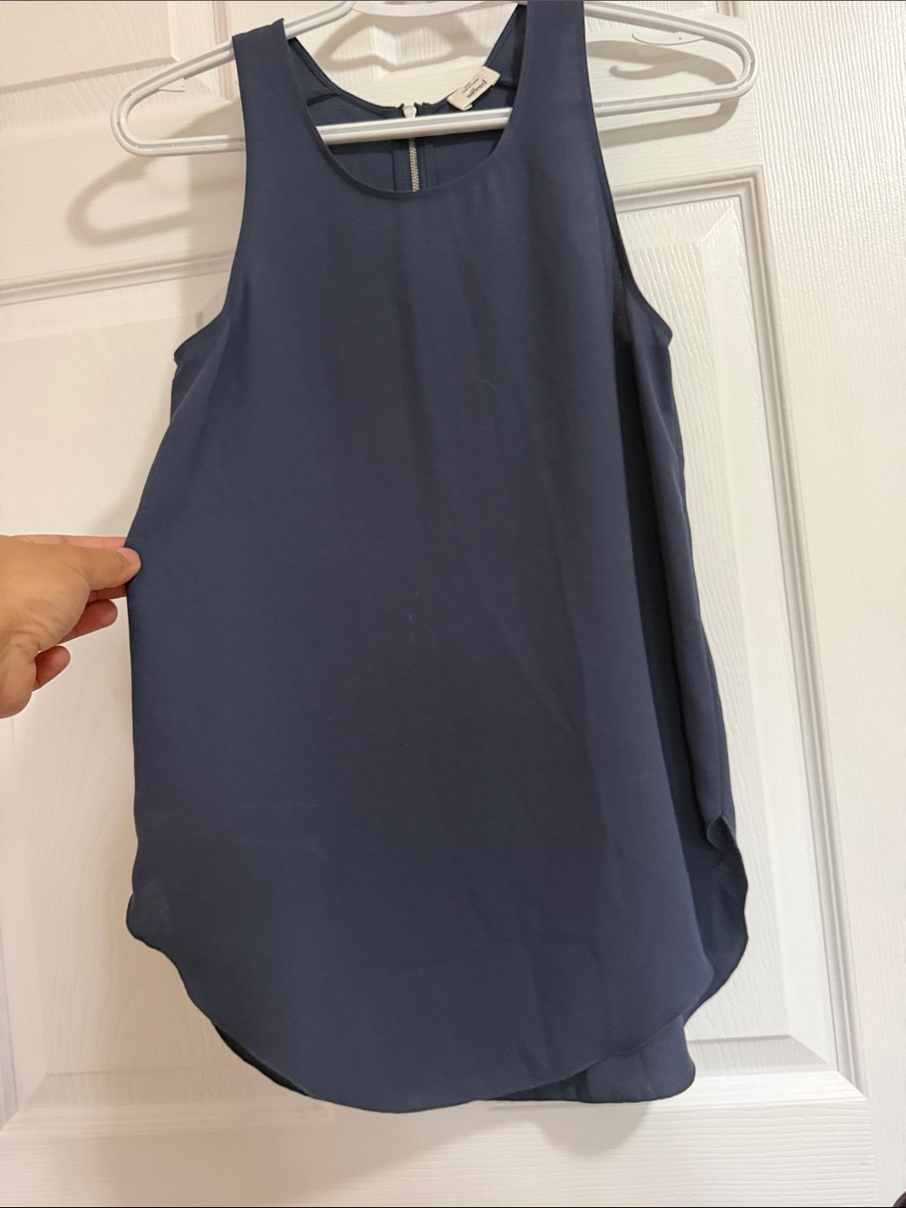 Wilfred Navy Sleeveless Layered Chiffon Camisole